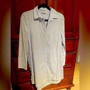 Club Monaco- Blue/white Striped Shirtdress, Size 2, never worn